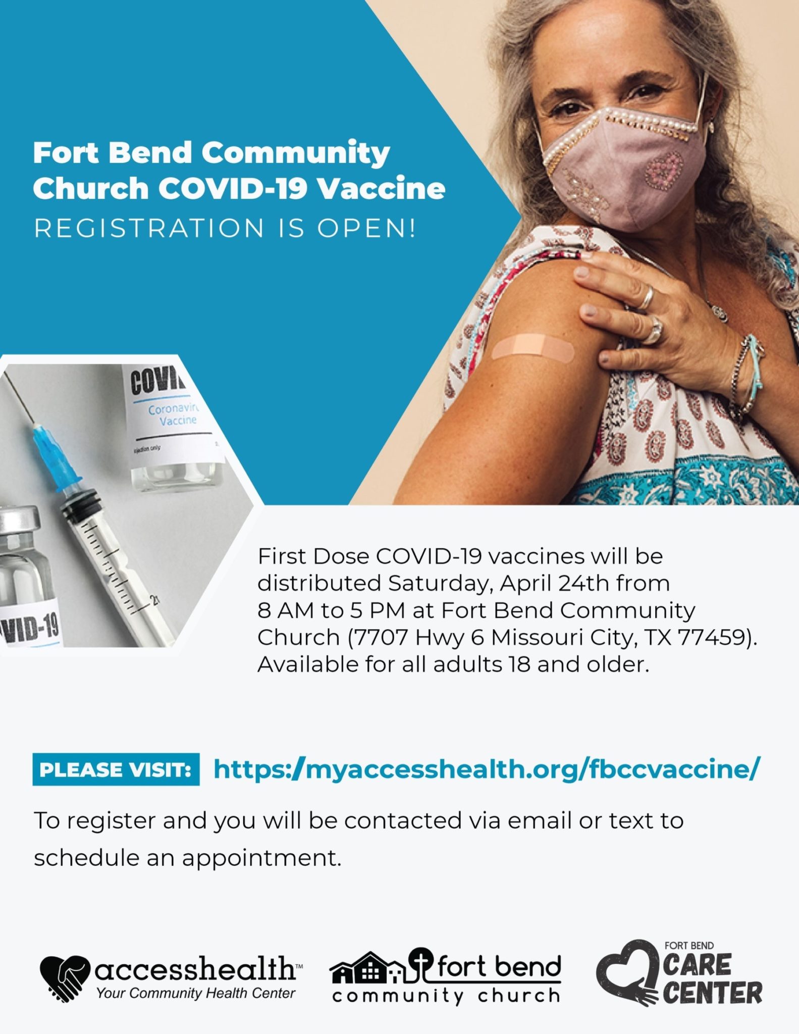 FBCC COVID19 Vaccine Fort Bend Care Center
